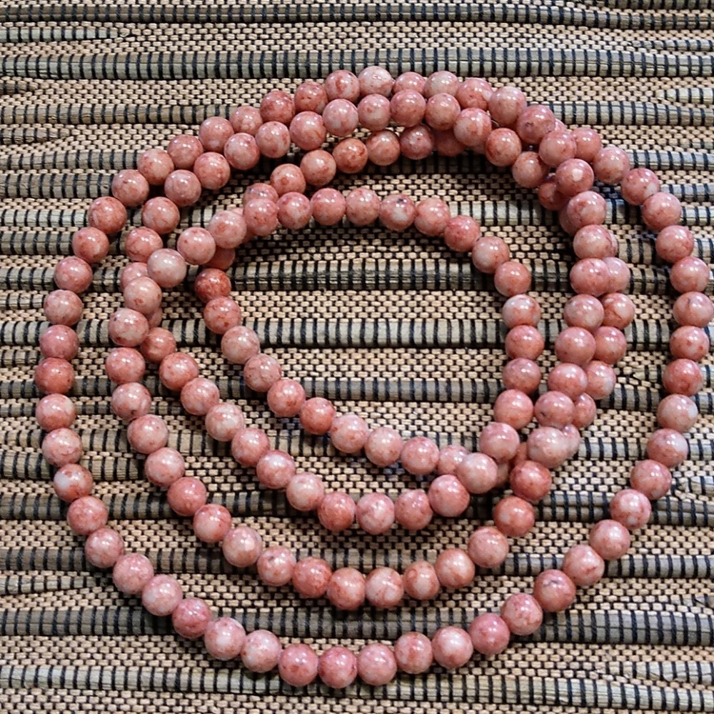 Coral Color Stone Beads